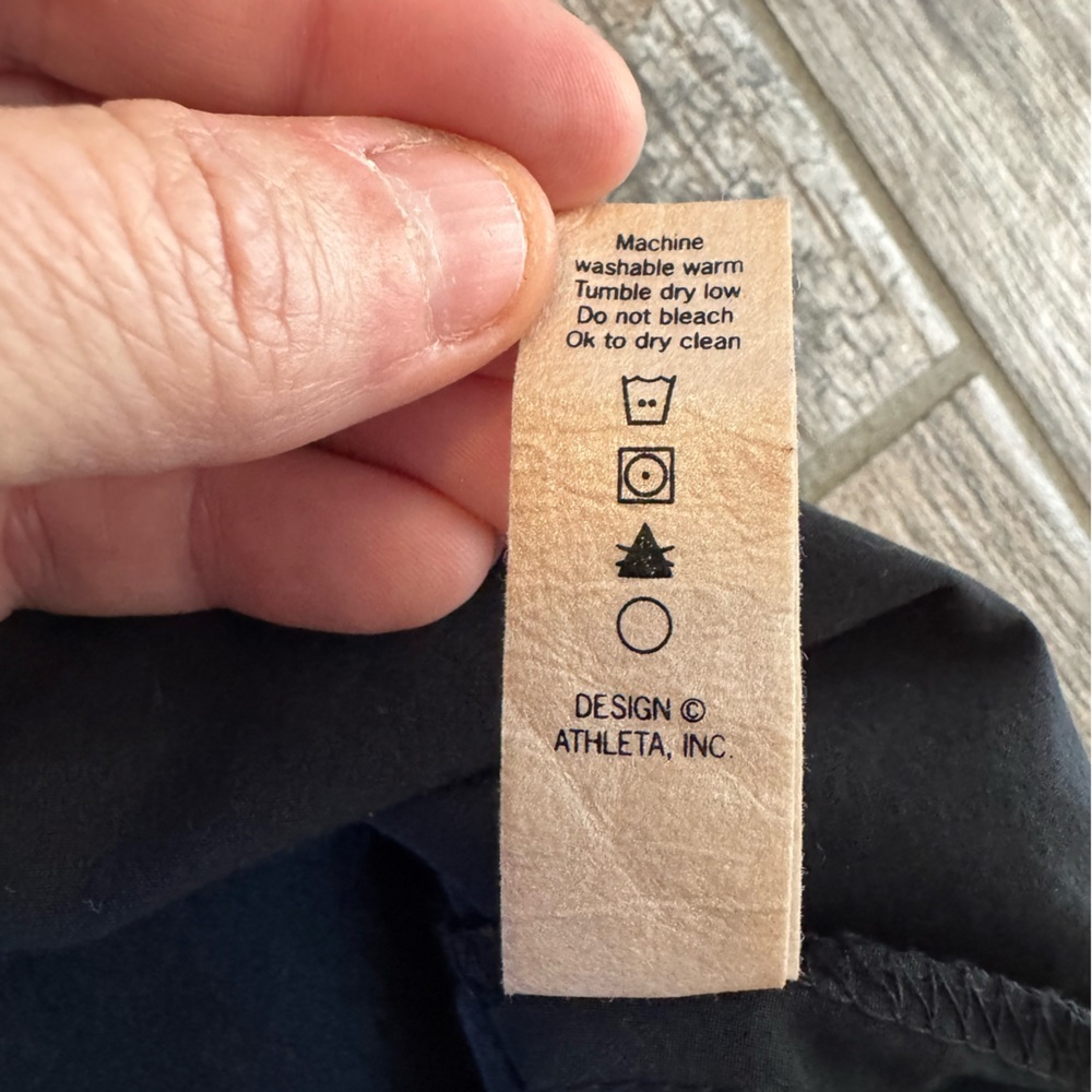Athleta Pack Everywhere Black Halter Midi Dress with Contrast Stitching - Picture 6 of 10